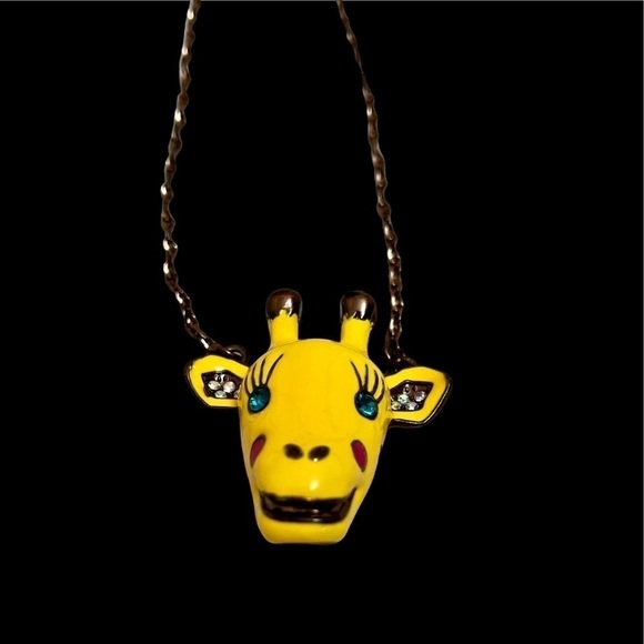 NWT Betsey Johnson Critter Giraffe Necklace - Picture 5 of 8